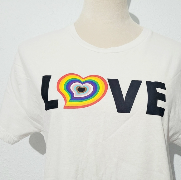 THE PHLUID PROJECT love PRIDE T-shirt Rainbow 100% Cotton Size MEDIUM - Picture 3 of 8